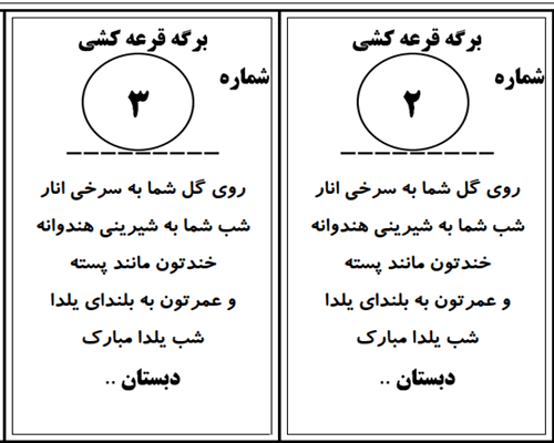 برگه قرعه‌کشی